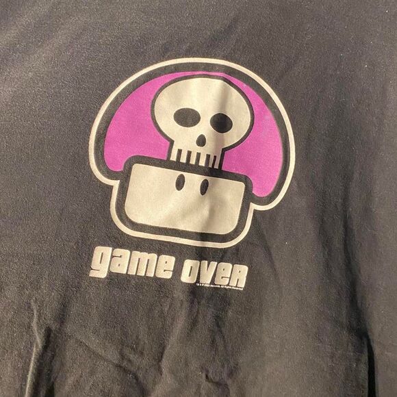 Vintage Nintendo mushroom 2003 “game over” Nintendo x Super Mario t shirt - Picture 2 of 7